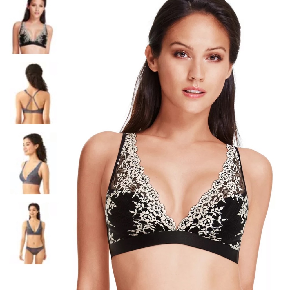 WACOAL Wire Free Bra Conver to Racer Back Blk SZ36